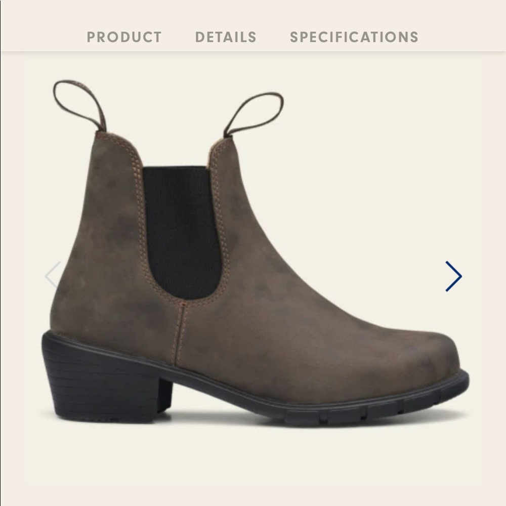 Blundstone #1677 - Rustic Brown Heeled Boots
